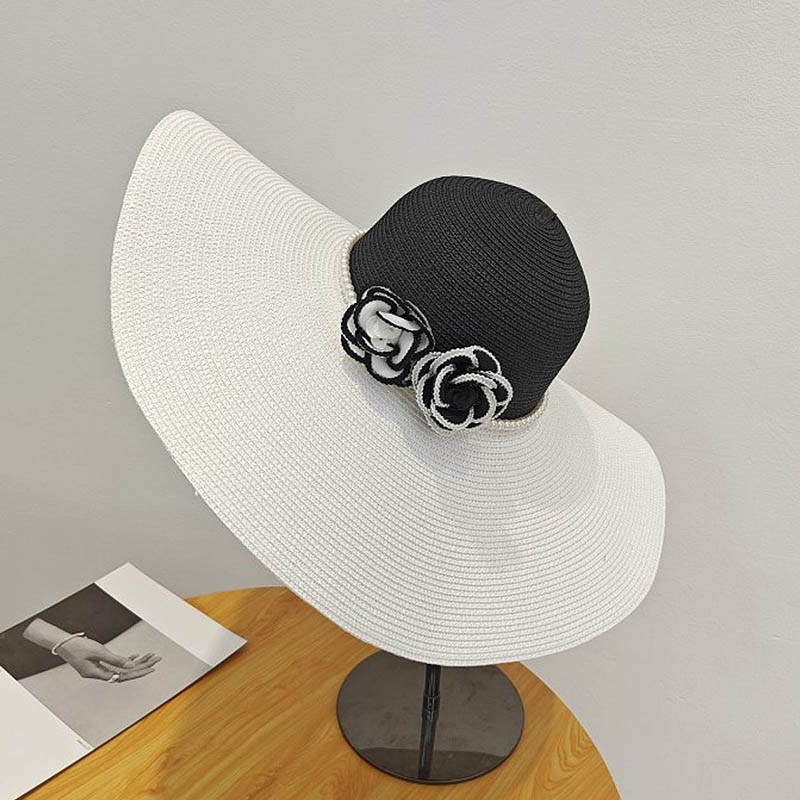 Hat Floppy Wide - Zwei Töne breite Krempe Sommer hut