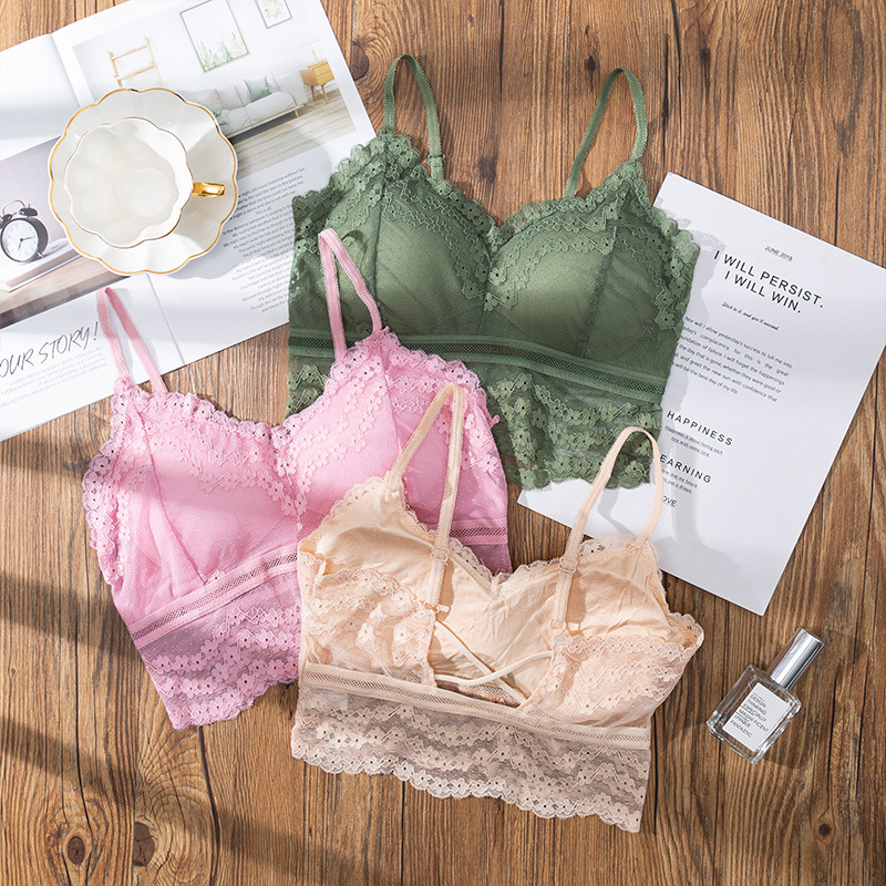 Bralette Triangle Set - 3D sexy Spitze Dessous nahtlosen Sport-BH