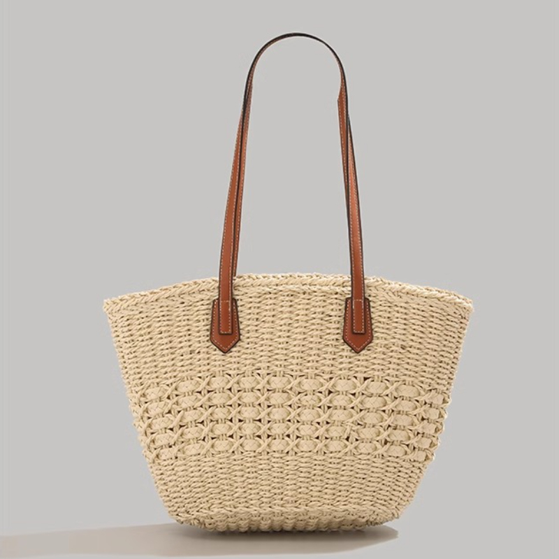 Extra große faltbare Strohtasc – Tote Bag Beach Bewertung und Preis