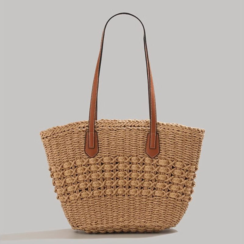 Extra große faltbare Strohtasc – Tote Bag Beach Bewertung und Preis