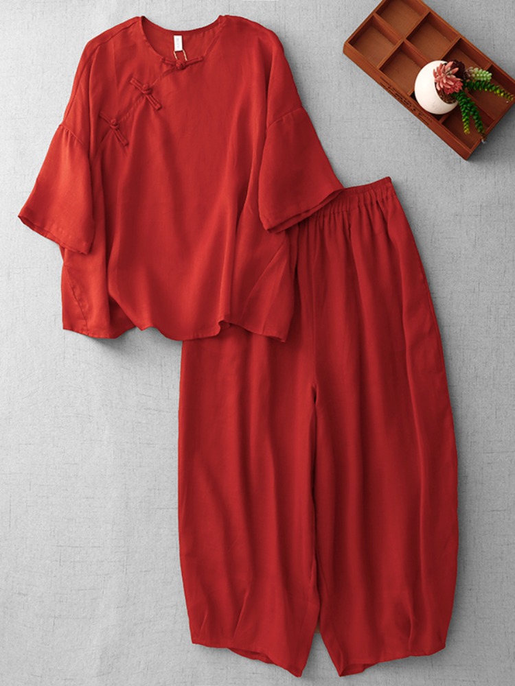 Neuer chinesischer Zen-Stil Da – Linen Pant Wide Bewertung und Preis