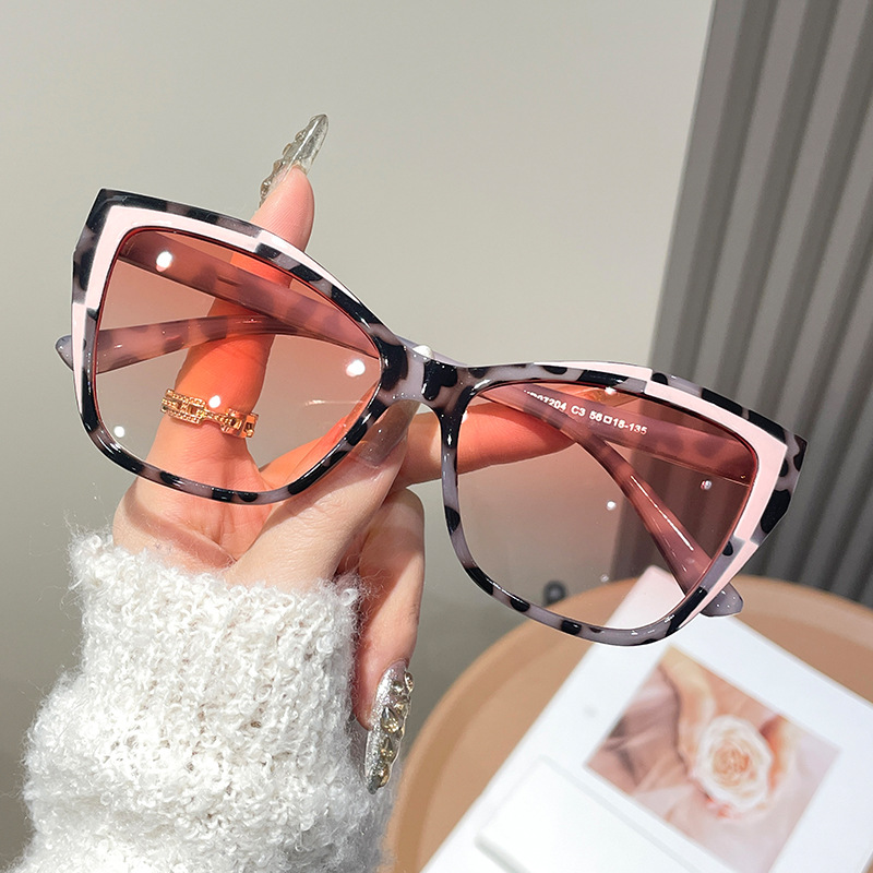 Damen Farbblock-Cat-Eye-Brille – Sunglasses Cat Eye Bewertung und Preis