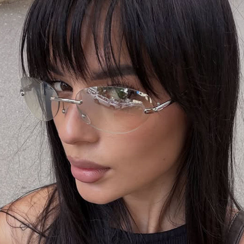 Randlose Ovale Sonnenbrillen f – Sunglasses Cat Eye Bewertung und Preis